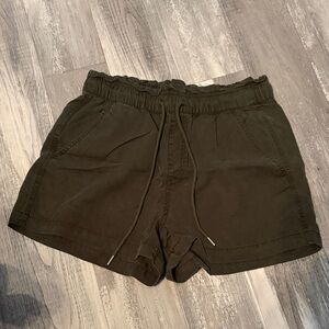 LOFT Olive Drawstring Shorts